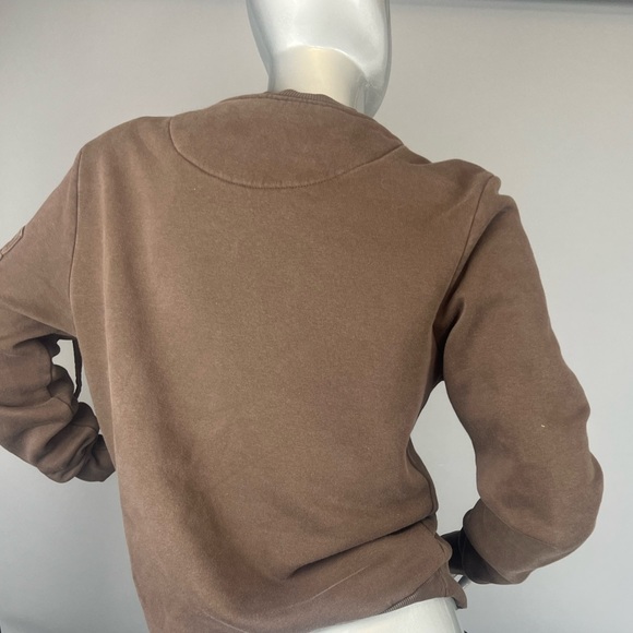 Brown Zipper-Detail Sweatshirt - Picture 4 of 5